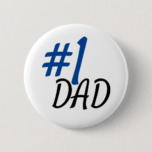 Number one dad 2 inch round button