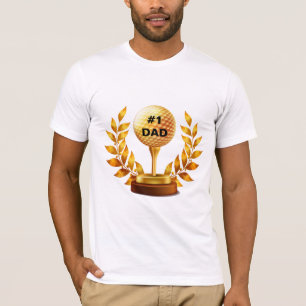 Number One Dad By Par Golf t-Shirt