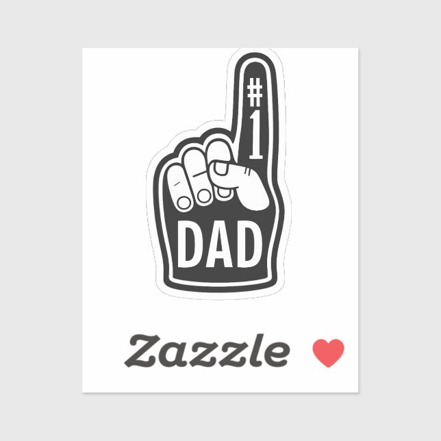 Number One Dad Foam Hand (Sheet)