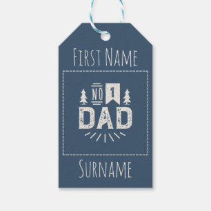 Number One Dad Gift Tags
