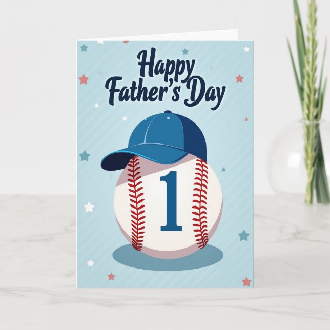 Number One Dad Graphic Card (Front)