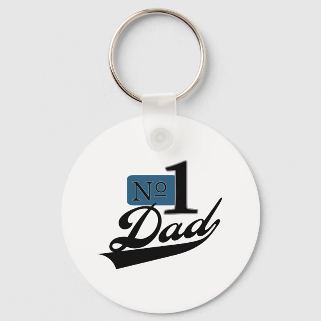Number One Dad Keychain (Front)