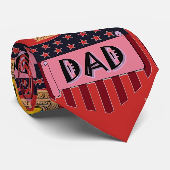 Number One Dad Tie (Rolled)