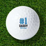 Number One Daddy Blue Monogrammed Father's Day Golf Balls<br><div class="desc">Custom printed golf balls personalized with "#1 Daddy" or your own custom text and name monogram. Click Customize It to edit fonts and colours or add your own text and images to create a unique one of a kind gift for Father's Day or to celebrate dad any day of the...</div>