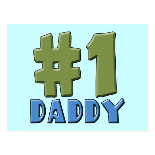 Number One Daddy Products Postcard