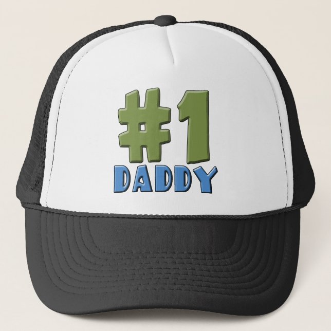 Number One Daddy Products Trucker Hat (Front)