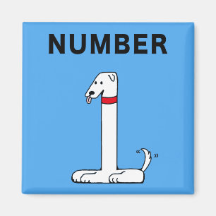 Number One Dog Magnet