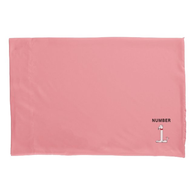 Number One Dog Pillowcase (Front)