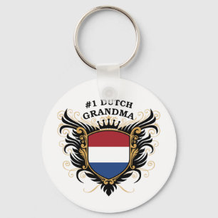 Number One Dutch Grandma Keychain