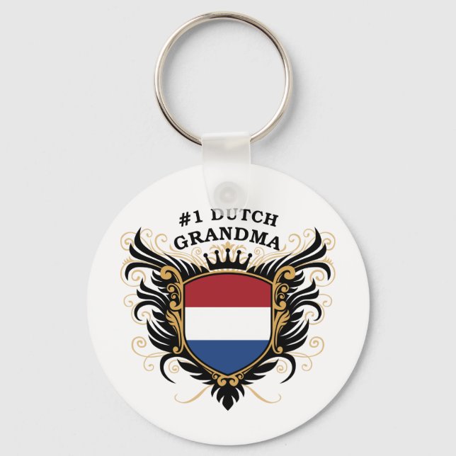 Number One Dutch Grandma Keychain (Front)