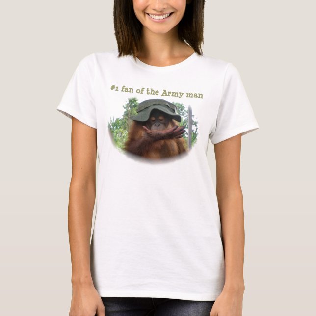 Number One Fan of the Army man T-Shirt (Front)