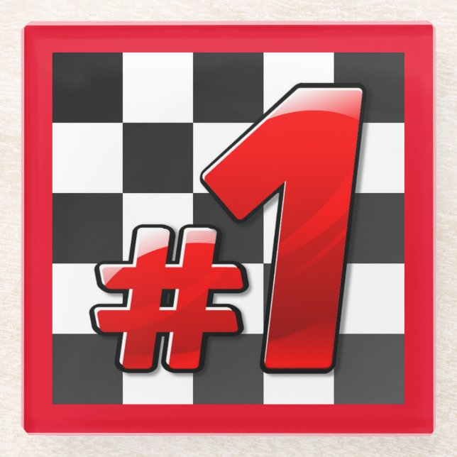NUMBER ONE GLASS COASTER (Front)