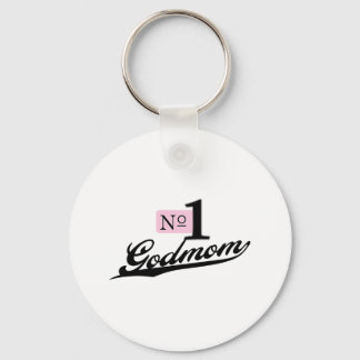 Number One Godmom Keychain