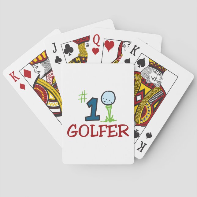 Number One Golfer Playing Cards (Back)