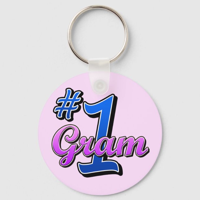 Number One Gram Keychain (Front)