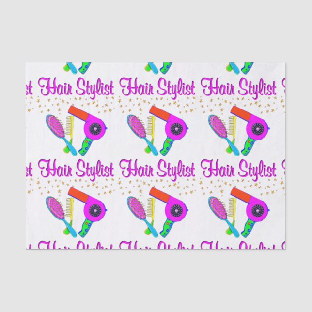 NUMBER ONE HAIR STYLIST AND BEAUTICIAN TISSUE PAPER (Front)