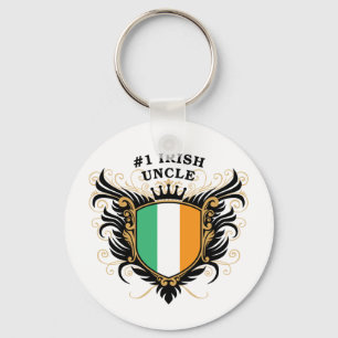 Number One Irish Uncle Keychain