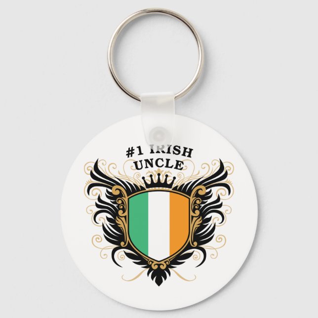 Number One Irish Uncle Keychain (Front)