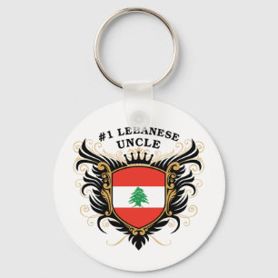 Number One Lebanese Uncle Keychain
