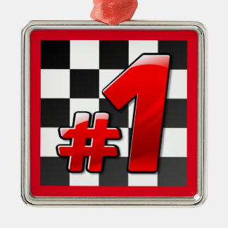 NUMBER ONE METAL ORNAMENT