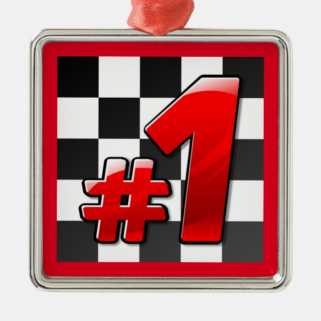 NUMBER ONE METAL ORNAMENT (Front)