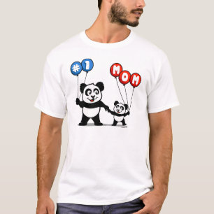 Number One Mom Panda Family T-Shirt