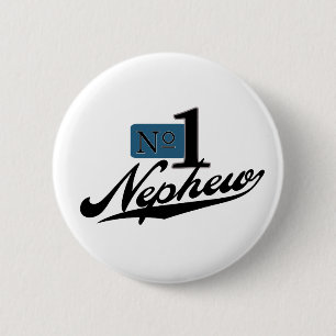Number One Nephew 2 Inch Round Button