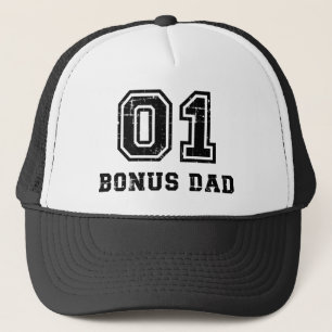 Number one No. 1 bonus dad Trucker Hat