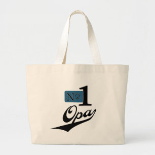 Number One Opa Large Tote Bag