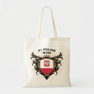 Number One Polish Mom Tote Bag
