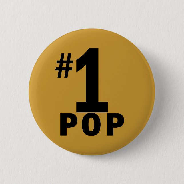 Number One Pop Products 2 Inch Round Button (Front)