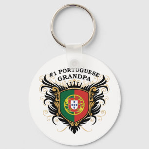 Number One Portuguese Grandpa Keychain