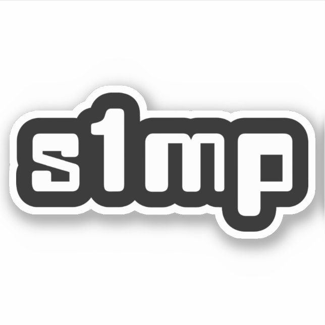 Number One Simp Sticker (Front)