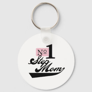 Number One StepMom Keychain
