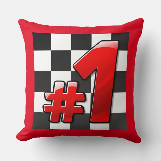 NUMBER ONE THROW PILLOW (Front)