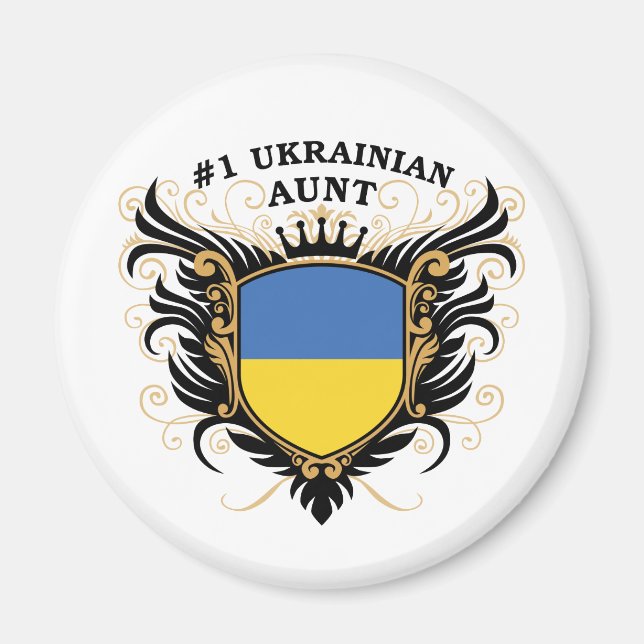 Number One Ukrainian Aunt Magnet (Front)