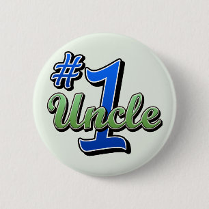 Number One Uncle 2 Inch Round Button