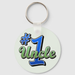 Number One Uncle Keychain