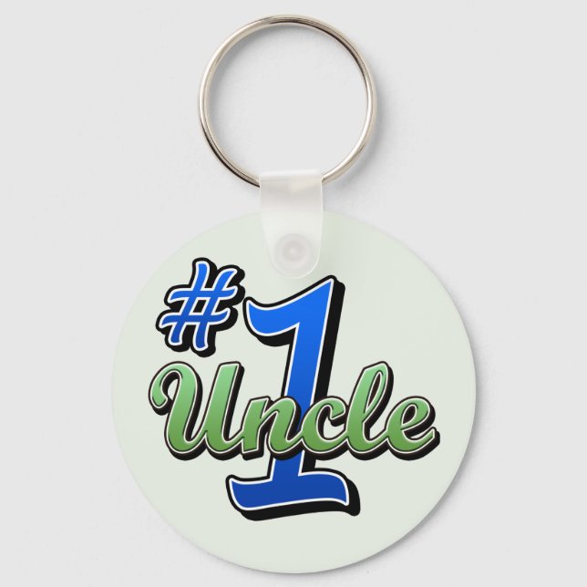 Number One Uncle Keychain (Front)
