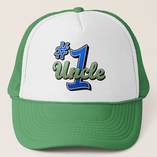 Number One Uncle Trucker Hat (Front)