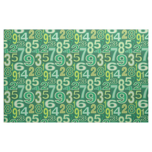Number Pattern Fabric (Fat Quarter)