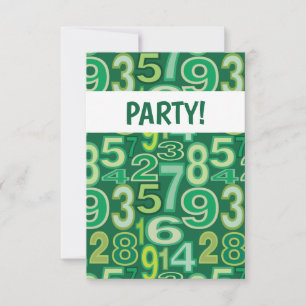 Number Pattern Invitation