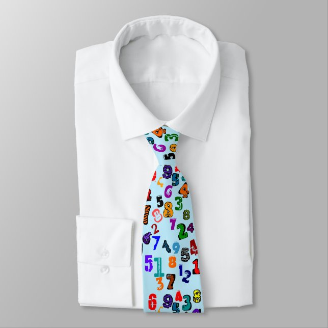 Number Pattern Tie (Tied)