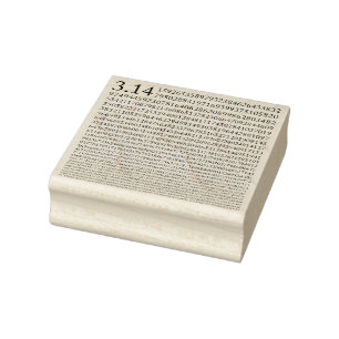 Number Pi 3.14 Math Rubber Stamp