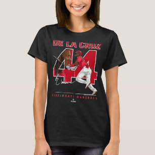Number & Portrait Elly De La Cruz Cincinnati MLBPA T-Shirt