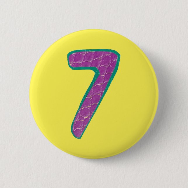 Number Seven Button (Front)