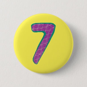 Number Seven Button