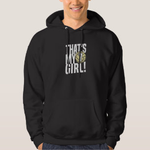 Number Seven That's My Girl 7 Volleyball Mom Dad F Hoodie