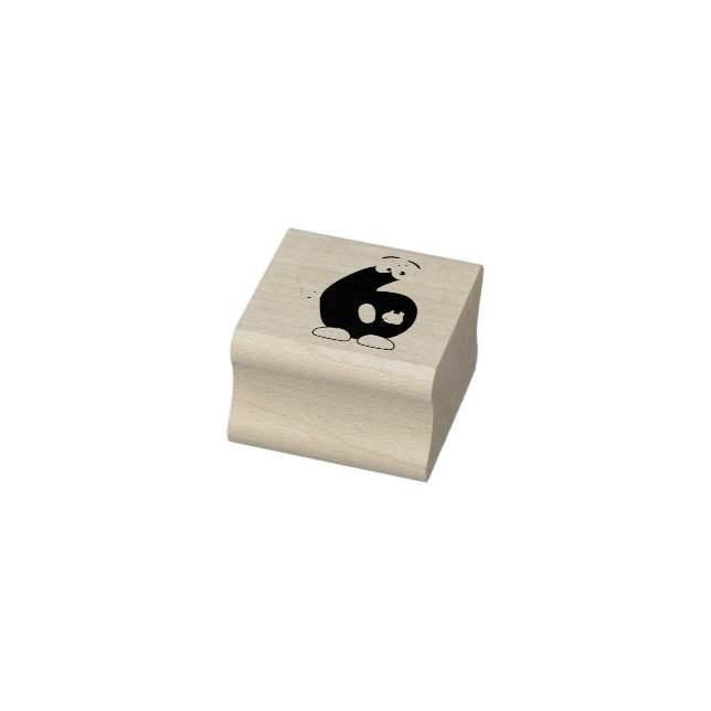Number Six Rubber Stamp (Stamp)