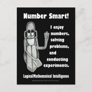 Number Smart - Blank Postcard